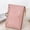 Pink, variant on SMihono wallet woman and Card Holder Women Retro Letters Short Wallet Coin Purse Card Holders Handbag