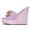 Purple, variant on XYD Women Gold Chain Wedge Platform High Heel Mule Slides Slip On Open Toe Sandals Party Wedding Dress Shoes Size 7 Green