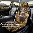 thumbnail image 4 of Yuyamidu Deer Car Seat Covers Full Set of 2 Camo Hunting Vehicle Front Seats Covers Stretchy Washable Car Accessories Bucket Seat Cover, 4 of 7