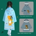thumbnail image 2 of Chubasquero para niños, poncho grueso resistente al desgaste para bebés y niños, impermeable y transpirable para todo el cuerpo con diseño de dinosaurio para jardín de infantes, 2 of 5