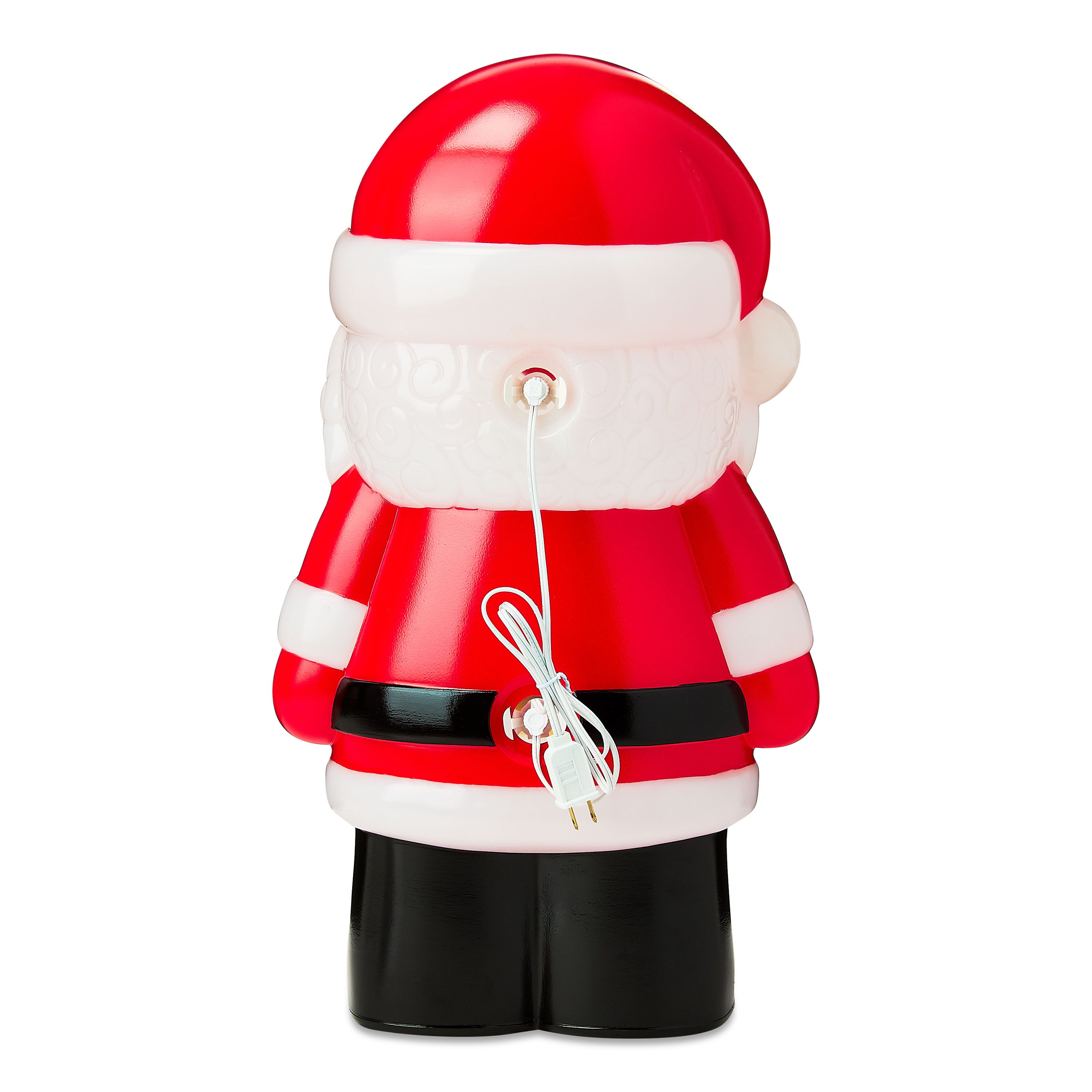 Lighted Blow Mold Santa Outdoor Christmas Decoration, Multicolor, 24", by Holiday Time