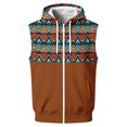 thumbnail image 2 of Iaqnaocc Vest for men Casual Ethnic Style Windproof Tank Tops Sleeveless Jackets for Travel Hiking Fishing Saffron 2XL, 2 of 7