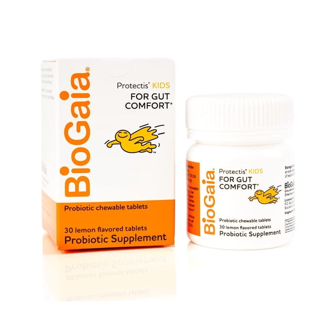 Tabletas masticables BioGaia Protectis para bebés, niños y adolescentes