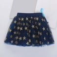 thumbnail image 5 of ZHOUCHANKIDS Sparkle Tutu for Toddler Girls Tulle Ballet Dance Skirt Princess Baby Kids Dress up Birthday Party 3 Layers Blue 6-12 Months, 5 of 5