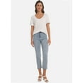 thumbnail image 4 of Women's V-Neck T-Shirt - Casual Short Sleeve Loose Fit Tee - Soft Comfortable Basic Top, 4 of 6