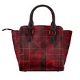 thumbnail image 3 of Single Shoulder Bag Rivet Bag 7.48×7.48×3.94in Removable Shoulder Belt Can Be Held Or Diagonal Across A Variety Of Matching Styles Darkred Geometric Patterns_3, 3 of 6