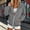 Gray, variant on Women's Casual Coat Hoodie Zip-Up Long Sleeve Loose Fit Ladies Athletic Jacket with Pockets White Size M