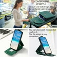 thumbnail image 2 of SaniMore for Samsung Galaxy S24 Wallet Case, Magnetic Card Pocket Flip Kickstand Removeable Crossbody Lanyard Shockproof Anti-fall PU Leather Anti-scratch for Girls Women Stylish Business Shell, Green, 2 of 14