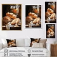 thumbnail image 4 of Designart "A Rustic Food Breads wall art II" Food & Beverage Floater Framed Wall Art Living Room, 4 of 7