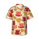 thumbnail image 1 of Balery Cups of Tea Camisas hawaianas de manga corta para hombre, camisas playeras de corte holgado, camisas de vacaciones con botones,X-Large, 1 of 7