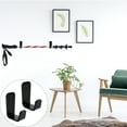 thumbnail image 4 of 2 Sets Fishing Pole Holder Wall Hockey Stick Stands Ski Poles Hanging Racks, 4 of 6