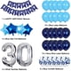 thumbnail image 3 of 30Th Birthday Decorations Men, Acsergery 30Th Birthday Balloons Blue Happy Birthday Banner Gift, 3 of 5