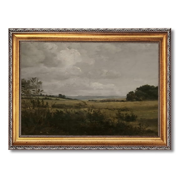 Vintage French Country Landscape Wall Art Print, Rustic Decor
