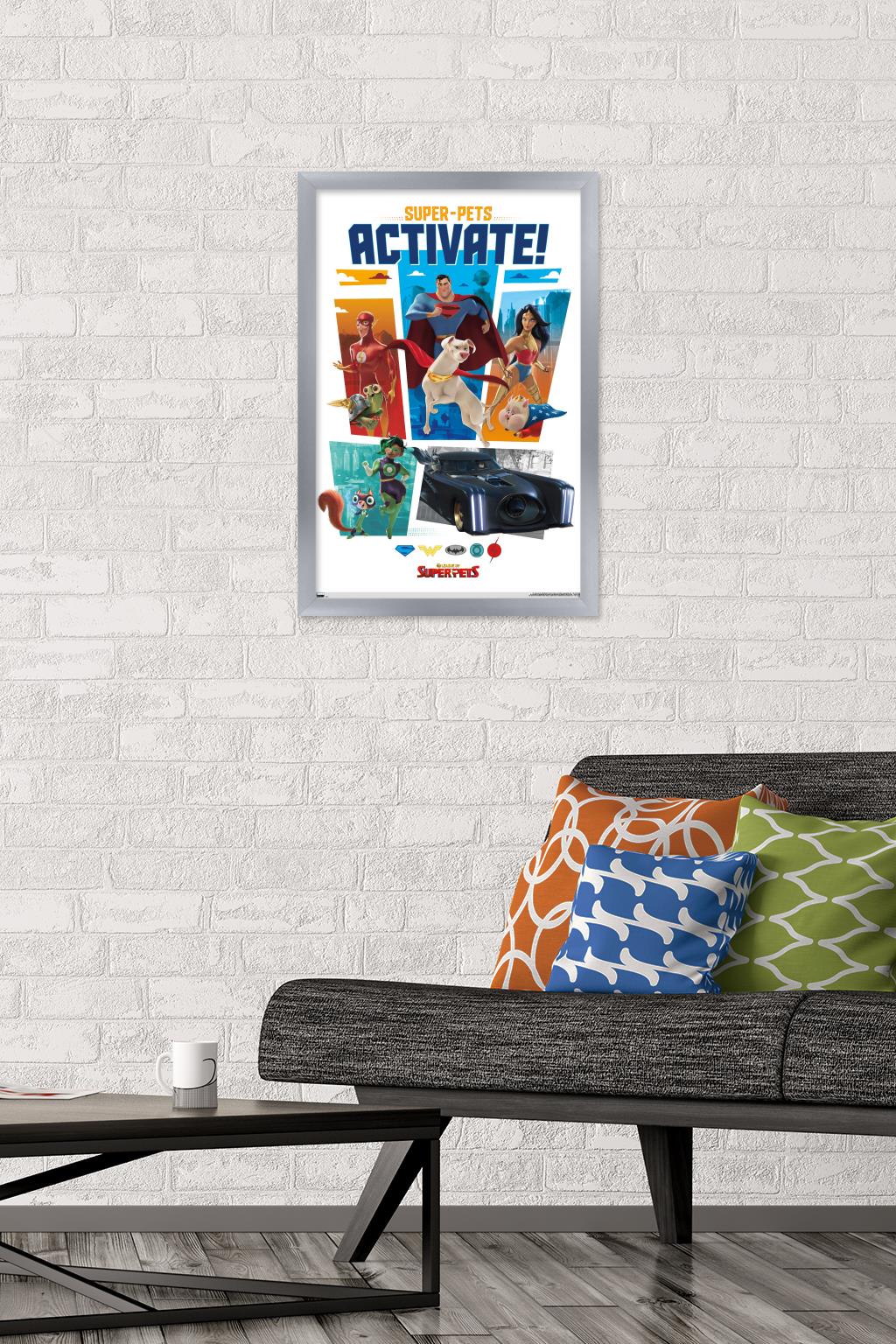 DC League of Super-Pets - Heroes Wall Poster, 14.725" x 22.375" Framed