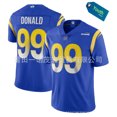 thumbnail image 1 of Rams Youth Embroidered Football Jersey Rams 10#Kupp 99#Donad Copy Player Name Jersey, 1 of 2