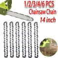 thumbnail image 2 of Landgoo 4Pack 14 Inch Semi chisel Chainsaw Chain 3/8" Pitch 0.050"Gauge 52 DRIVE LINKS for Electric Chainsaw Replacement, 2 of 7