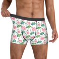 thumbnail image 2 of Salouo Lotus Flower Print Men's Boxer Briefs,Breathable Underwear Elastic Waistband Briefs for Men -Small, 2 of 8