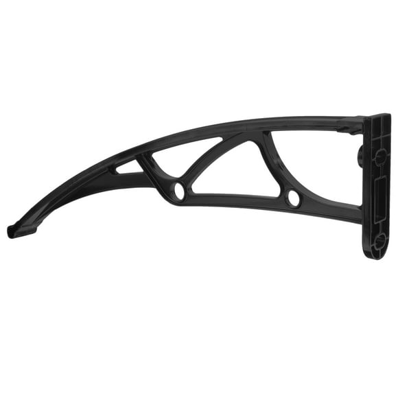 OUNONA door roof canopy Multi-functional Aluminum Black 1Pcs