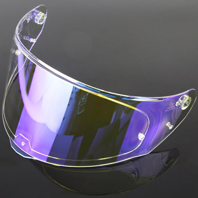 Casco de protección contra el viento para motocicleta, visera de lente colorida, protector facial completo de repuesto, antirreflejo / a prueba de Azul claro REVO Macarena visera de motocicleta