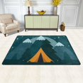 thumbnail image 1 of XMXY Adventure Travel Tented Camp Area Rugs Doormat Outdoor Entrance , Facecloth Non-slip Floor Mat Rug for Living Room Kitchen Sink Area Indoor 36"x24", 1 of 9
