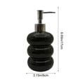 thumbnail image 6 of qolami Black Soap Dispenser, Ceramic Hand and Dish Dispensers, Lotion Dispenser with Pump, Refillable Liquid Soap and Lotion Dispensers Bottle, 6 of 6