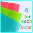 thumbnail image 3 of 4 Pack Refrigerator Mats Shelf Liners for Glass Shelves Fridge Liners Washable Pads Liners for Refrigerator EVA Shelf Liner By TORUBIA（Random 4 Color）, 3 of 7