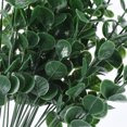 thumbnail image 4 of Uxcell 15" Artificial Faux Eucalyptus Leaves Stems for Wedding Home Decor, Dark Green 30Pcs, 4 of 5
