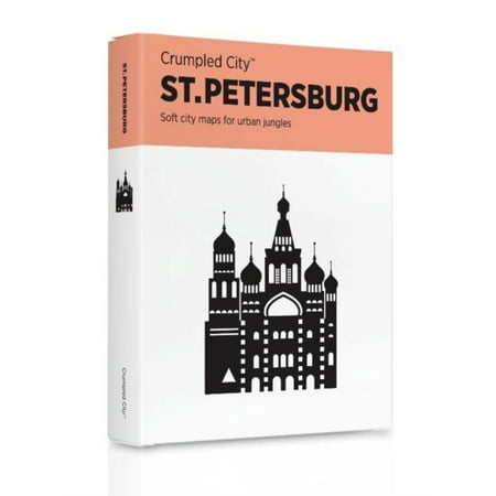 St Petersburg (Crumpled City Map) (Map) (Best Places To Eat In St Petersburg Russia)
