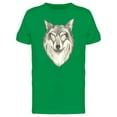 thumbnail image 1 of Forest Wolf Portrait Pencil Art Tee Men's -Image by Shutterstock, 1 of 1