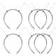 thumbnail image 4 of 6 uds diademas para mujer, peine de dientes, diademas, suministros para hacer bandas para el cabello DIY, 4 of 7