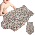 thumbnail image 3 of Mono Para Bebé, Ropa Infantil Con Estampado Floral, Piel Suave, Agradable Para Bebé, Para Ropa De Playa, Uso Diurno, Vacaciones, 3 of 7