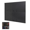 thumbnail image 1 of QinaQin Metal Pegboard Wall Storage Panel, Heavy-Duty Steel Tool Storage Panel, Suitable for Garages, Studios, Kitchens, Wall-Mounted Display Rack Set, 1 of 7