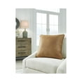 thumbnail image 5 of Signature Design by Ashley Cortnie Faux Leather Throw Pillow, 20 x 20es, 5 of 6