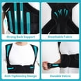 thumbnail image 4 of Back Brace Posture Corrector for Women and Men - Back Straightener Ideal for Scoliosis, Hunchback, Spine Corrector, Adjustable Support Upper and Lower Back Pain Relief - M, 4 of 8