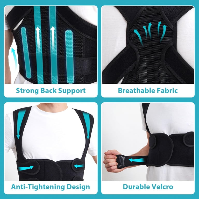 DANPINGLE Back Brace Posture Corrector, Adjustable Support photo 4