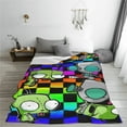 thumbnail image 4 of Invader Zim Fleece Blanket Super Soft Cozy Throw Blanket 40"X30", Lightweight Fuzzy Comfy Flannel Blanket Warm Plush Throw Blankets For Couch, Sofa, Bed, 4 of 8