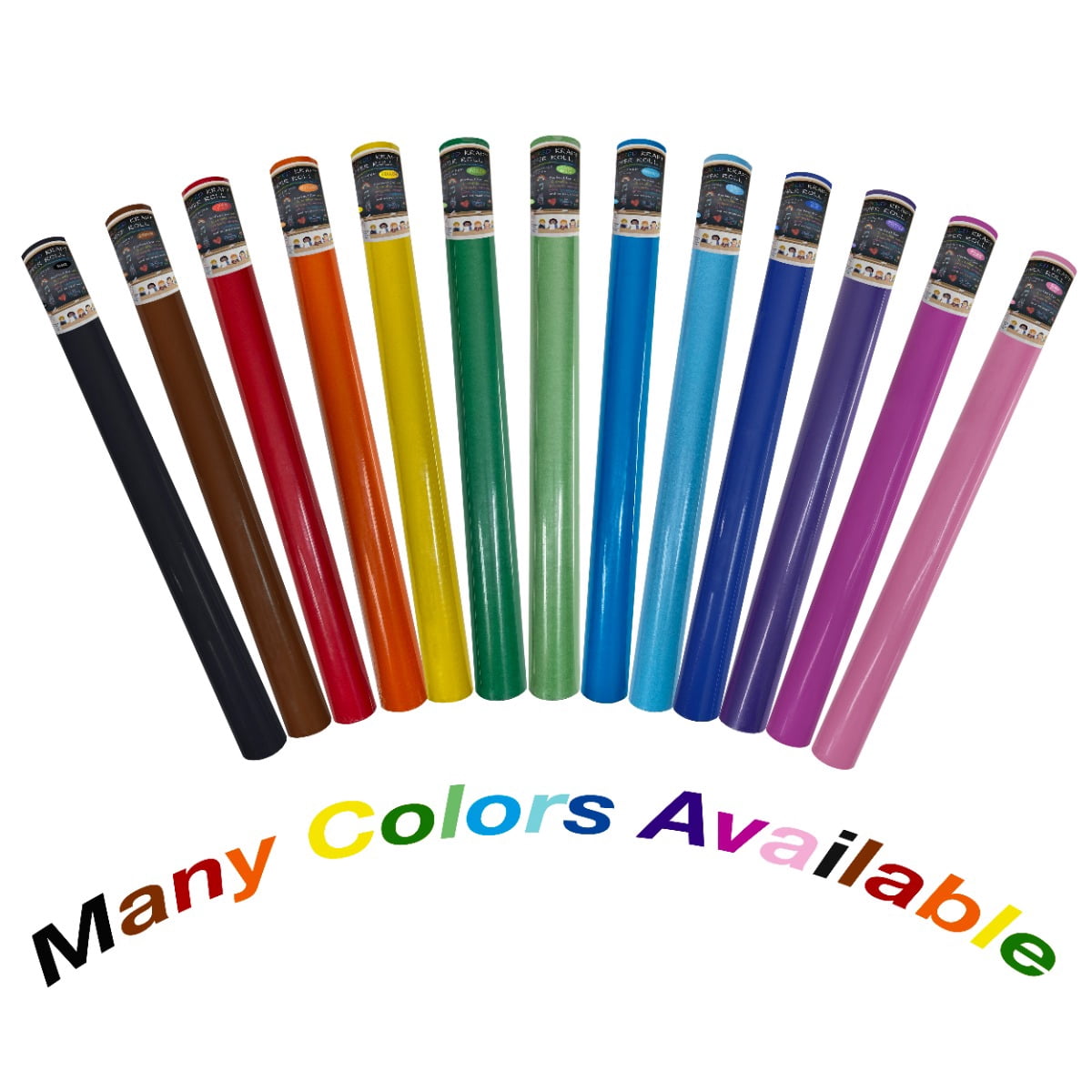 UOFFICE Colored Blue Kraft Paper Roll, 25.7 x 82'