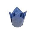 thumbnail image 5 of Panificio 4 oz Blue Paper Tulip Baking Cup - Greaseproof - 3 1/2" x 3 1/2" x 3 1/2" - 200 count box, 5 of 10