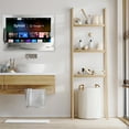 thumbnail image 2 of SYLVOX 32" Bathroom TV, Smart Mirror Television with Google TV OS, 1080P HDR10 500nits, NTSC,ATSC,IP66 Weatherproof TVs for Bathtub Shower, Embedded, 2 of 9