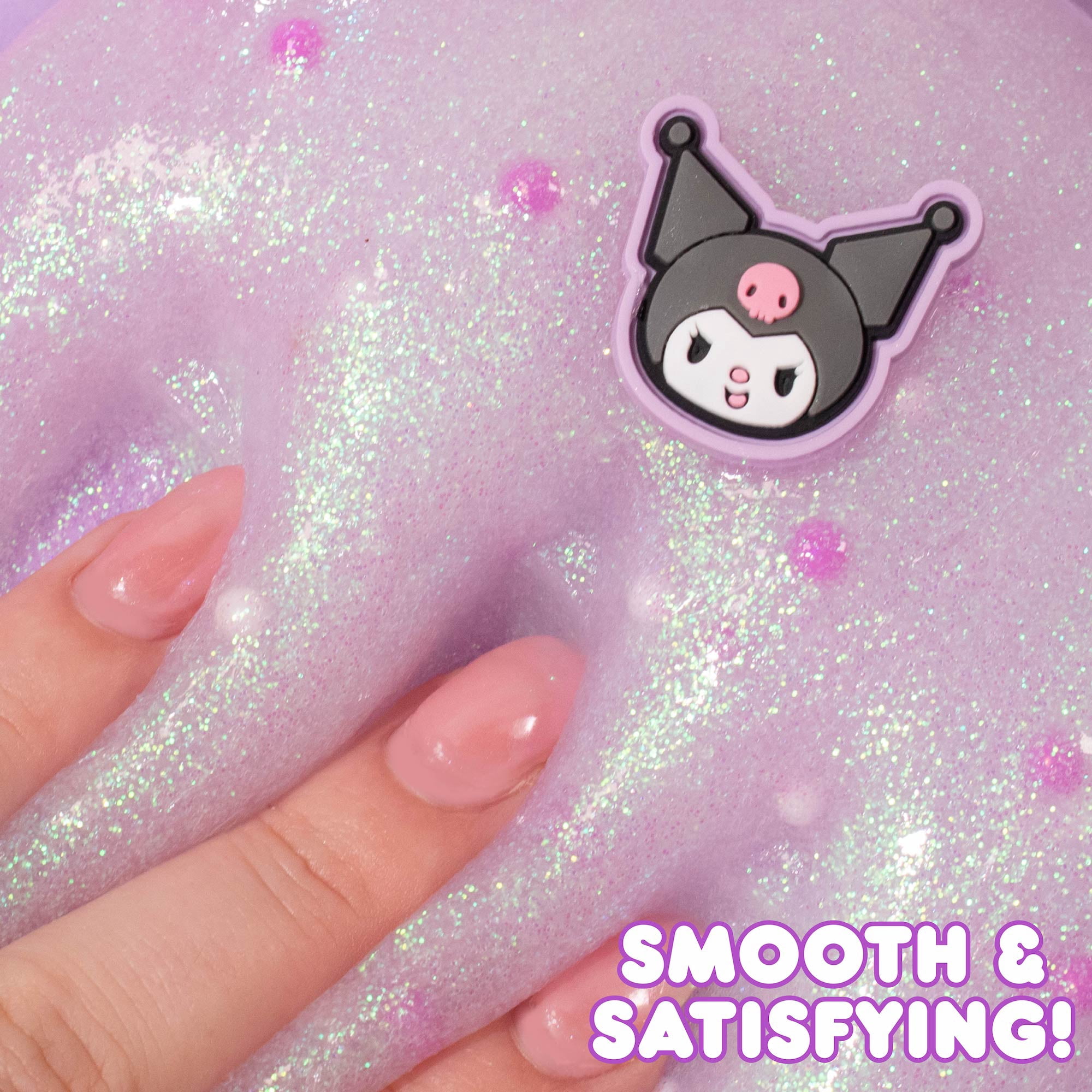 Kuromi SLIMYGLOOP Jar, 8 oz Purple & White Cake-Scented Slime