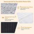 thumbnail image 3 of Washable Fluffy Human Dog Bed with Soft Blanket and Plump Pillow-Gray, 3 of 7