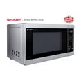 thumbnail image 4 of Horno microondas de encimera SHARP SMC1162KS con plato giratorio extraíble de 12.4", certificado por Orville Redenbacher, 1.1 pies cúbicos (1.1 pies cúbicos), acero inoxidable, 4 of 5