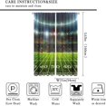 thumbnail image 2 of Football Curtains Boys Sport Kid Curtains for Bedroom, Soccer Football Field 3D Window Treatments for Living Room,Teen Boys Girls Room Decor Drapes 2 Panel Sets,42x63 Inch, 2 of 6