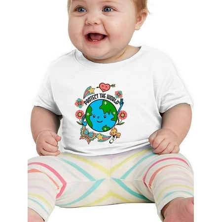 

Protect The World Quote T-Shirt Infant -Image by Shutterstock 24 Months