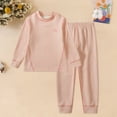 thumbnail image 2 of Gubotare Big Boys Pajamas Set Kids Soft Tops Pants PJ Outfits 2pc Long Sleeve Shirts Pajamas Boys Girls Plain Lightweight Sleepwear Size 15-16 (Pink,15-16 Years), 2 of 9