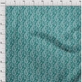 thumbnail image 4 of oneOone Cotton Flex Teal Green Fabric Block Dress Material Fabric Print Fabric By The Yard 40 Inch Wide, 4 of 6