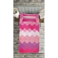 thumbnail image 3 of Ambesonne Hot Pink Quilted Bedspread Set 2 Pcs, Classic Simple Modern, Twin Size, Pink Peach Fuchsia, 3 of 3
