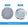 thumbnail image 3 of Uxcell 5Pcs Satin Fabric Drink Cover Scrunchie for Alcohol Protection Party, Denim Blue, 3 of 5