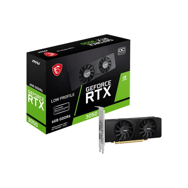 Geforce RTX 3050 6GB LOWプロファイル MSI GeForce RTX 3050 LP 6G OC - Graphics card - GF RTX 3050 - 6 GB