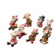 thumbnail image 1 of Mini Adornos Navideños De Resina, 8 Uds., Mini Adornos De Animales Familiares, Escena, Adornos De Muñecas Pequeñas, Regalos De Navidad Guardurnaity HA039051-00, 1 of 6